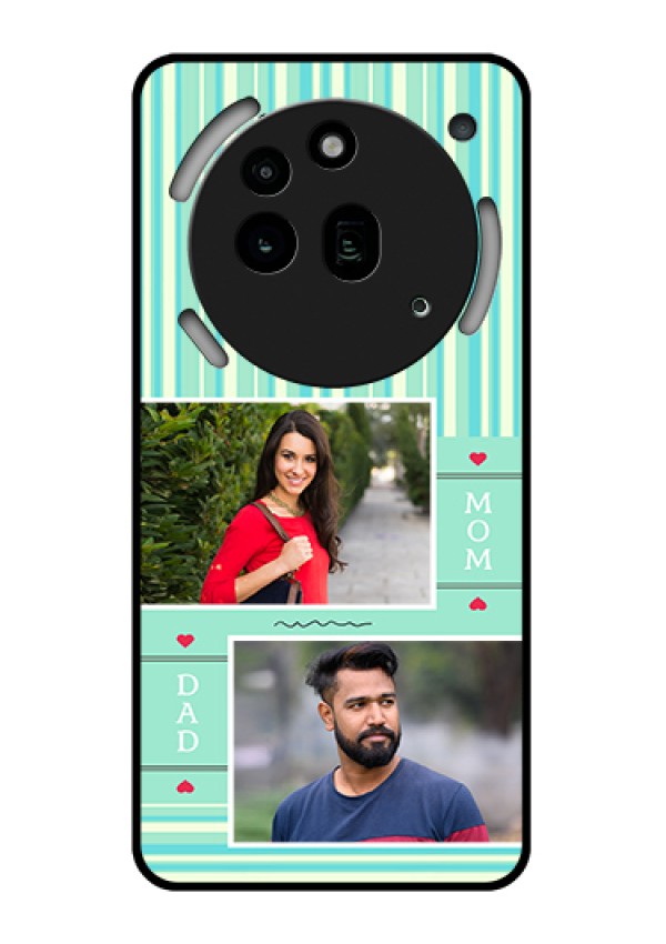 Nothing Phone 3A Pro 5G Custom Glass Phone Case - Mom & Dad Pic Design