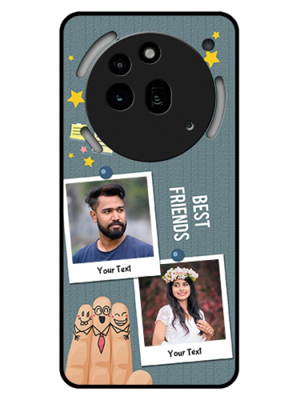 Custom Nothing Phone 3A Pro 5G Custom Glass Phone Case - Sticky Frames And Friendship Design