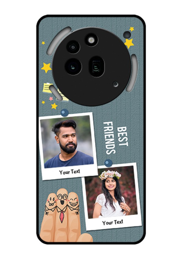 Nothing Phone 3A Pro 5G Custom Glass Phone Case - Sticky Frames And Friendship Design
