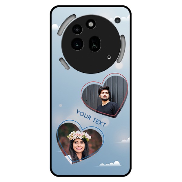 Nothing Phone 3A Pro 5G Custom Glass Phone Case - Blue Color Couple Design Nothing Phone 3A Pro 5G Custom Glass Phone Case - Blue Color Couple Design