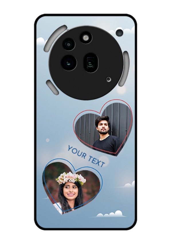 Nothing Phone 3A Pro 5G Custom Glass Phone Case - Blue Color Couple Design