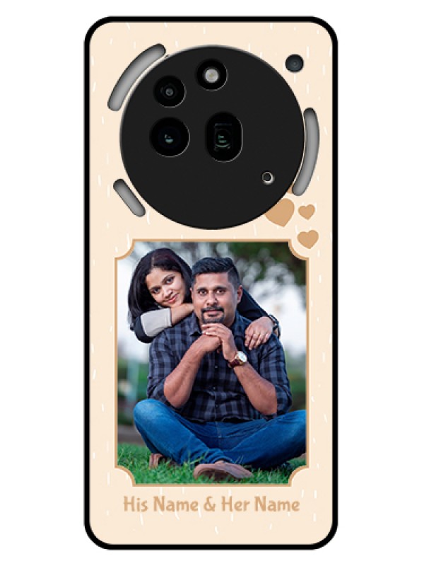 Custom Nothing Phone 3A Pro 5G Custom Glass Phone Case - With Confetti Love Design