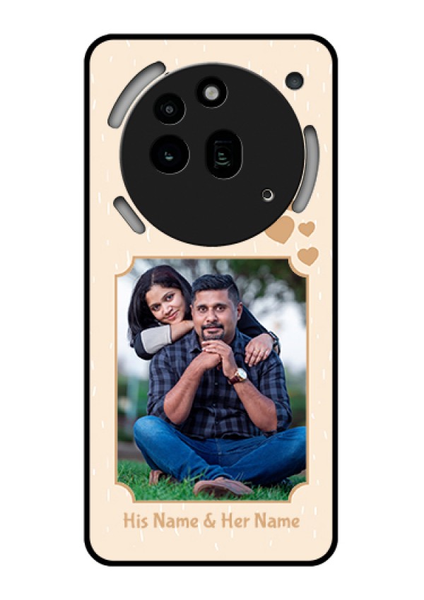Nothing Phone 3A Pro 5G Custom Glass Phone Case - With Confetti Love Design