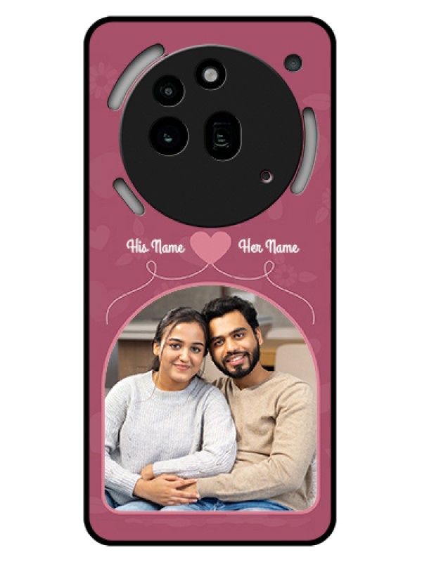 Custom Nothing Phone 3A Pro 5G Custom Glass Phone Case - Love Floral Design