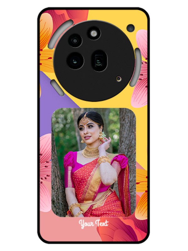 Custom Nothing Phone 3A Pro 5G Custom Glass Phone Case - 3 Image With Vintage Floral Design