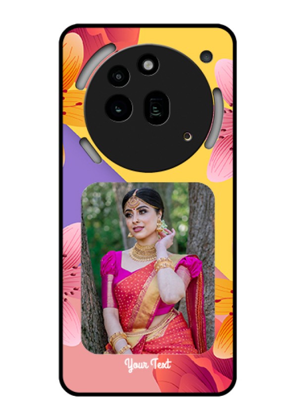 Nothing Phone 3A Pro 5G Custom Glass Phone Case - 3 Image With Vintage Floral Design