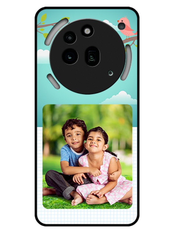 Custom Nothing Phone 3A Pro 5G Custom Glass Phone Case - Doodle Love Design