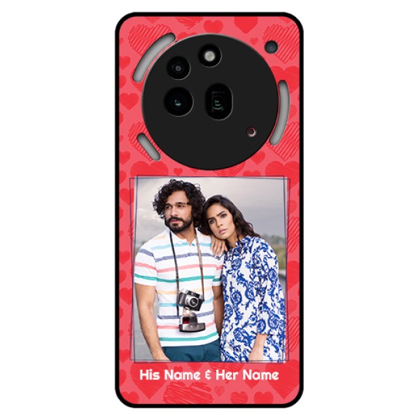 Nothing Phone 3A Pro 5G Custom Glass Phone Case - With Red Heart Symbols Design Nothing Phone 3A Pro 5G Custom Glass Phone Case - With Red Heart Symbols Design