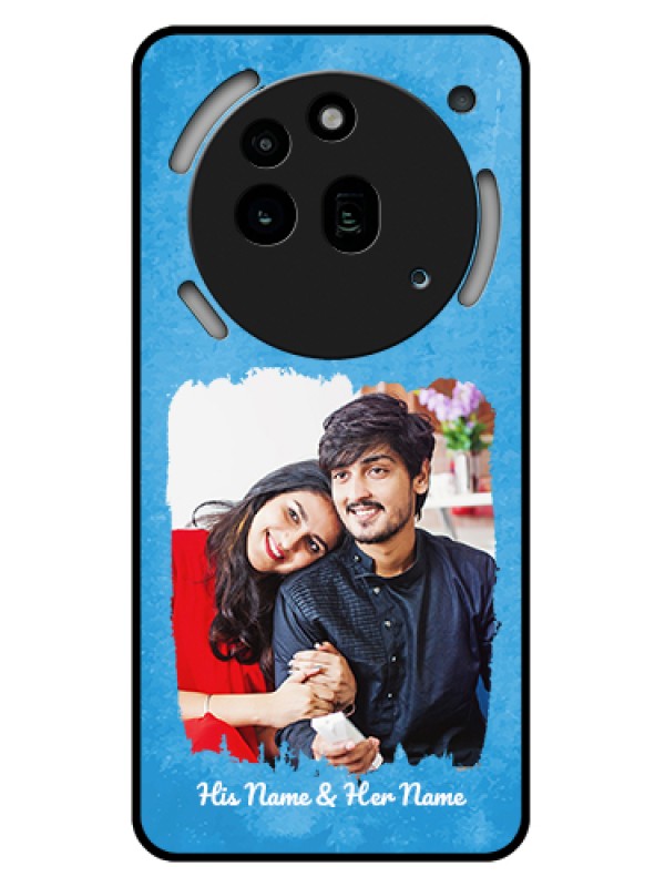 Custom Nothing Phone 3A Pro 5G Custom Glass Phone Case - Blue Color Vintage Design