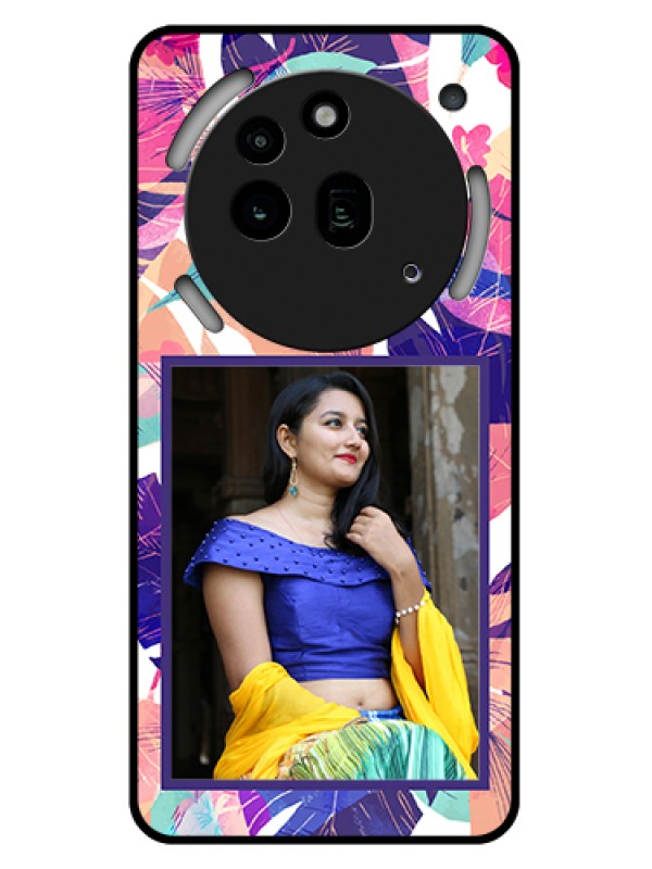 Custom Nothing Phone 3A Pro 5G Custom Glass Phone Case - Abstract Floral Design