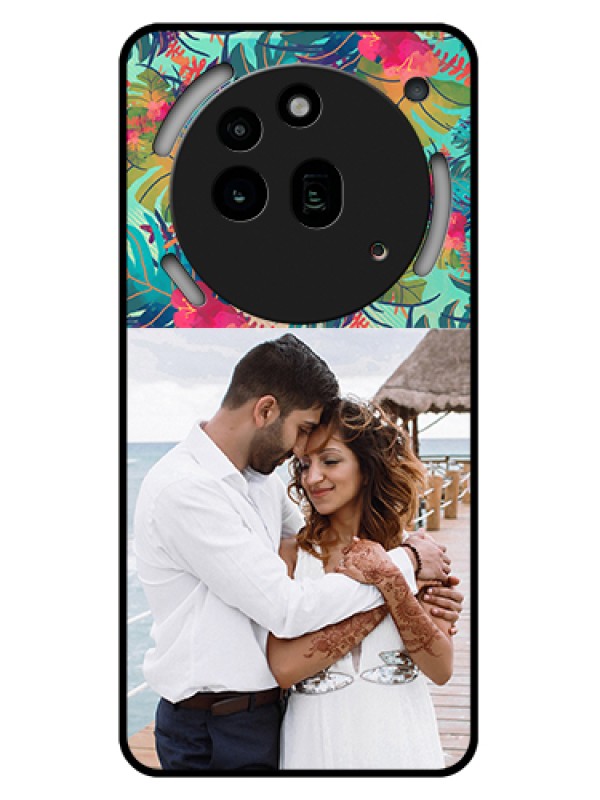 Custom Nothing Phone 3A Pro 5G Custom Glass Phone Case - Watercolor Floral Design