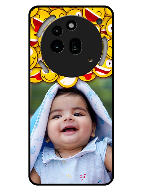 Custom Nothing Phone 3A Pro 5G Custom Glass Phone Case - With Smiley Emoji Design