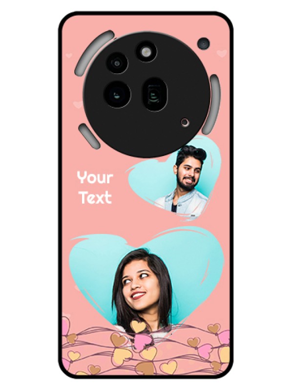 Custom Nothing Phone 3A Pro 5G Custom Glass Phone Case - Love Doodle Design