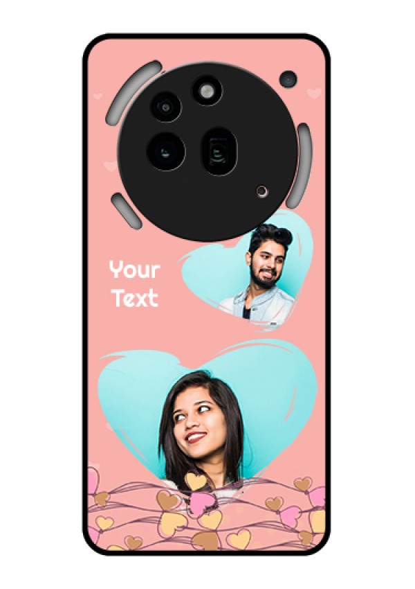 Nothing Phone 3A Pro 5G Custom Glass Phone Case - Love Doodle Design