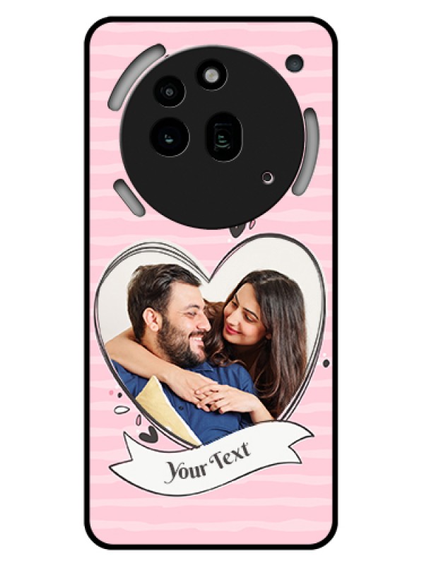 Custom Nothing Phone 3A Pro 5G Custom Glass Phone Case - Vintage Heart Design