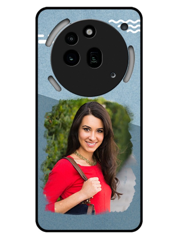 Custom Nothing Phone 3A Pro 5G Custom Glass Phone Case - Grunge Line Art Design