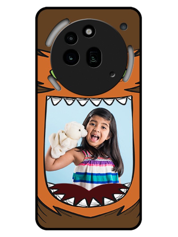 Custom Nothing Phone 3A Pro 5G Custom Glass Phone Case - Owl Monster Back Case Design