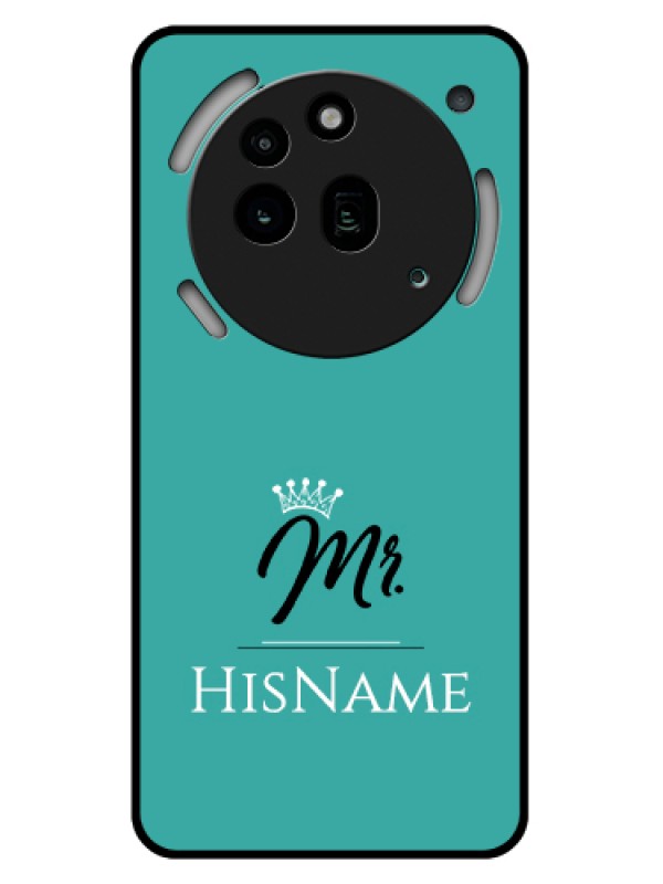 Custom Nothing Phone 3A Pro 5G Custom Glass Phone Case - Mr With Name Design