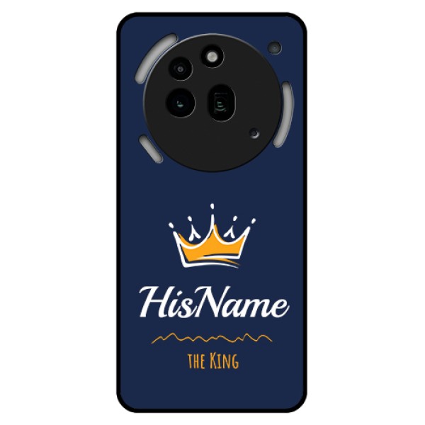 Nothing Phone 3A Pro 5G Custom Glass Phone Case - King With Name Design Nothing Phone 3A Pro 5G Custom Glass Phone Case - King With Name Design