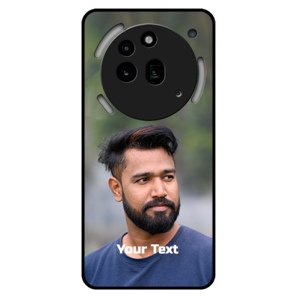 Nothing Phone 3A Pro 5G Custom Glass Phone Case - Photo With Text Design Nothing Phone 3A Pro 5G Custom Glass Phone Case - Photo With Text Design