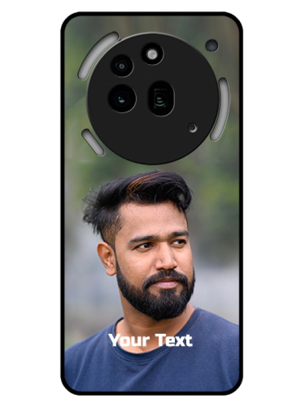 Custom Nothing Phone 3A Pro 5G Custom Glass Phone Case - Photo With Text Design