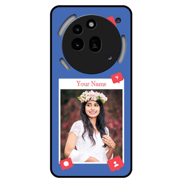 Nothing Phone 3A Pro 5G Custom Glass Phone Case - Like Share And Comment Design