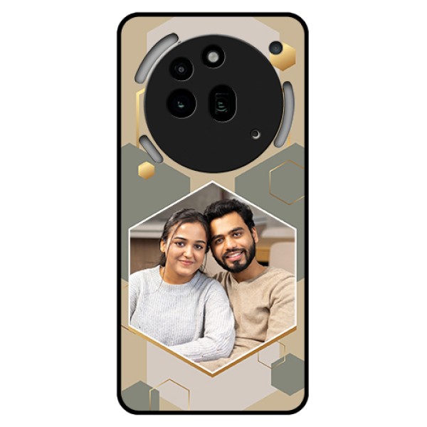 Nothing Phone 3A Pro 5G Custom Glass Phone Case - Stylish Hexagon Pattern Design Nothing Phone 3A Pro 5G Custom Glass Phone Case - Stylish Hexagon Pattern Design