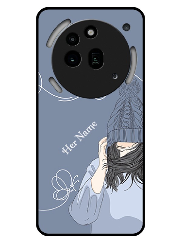 Custom Nothing Phone 3A Pro 5G Custom Glass Phone Case - Girl In Winter Outfit Design