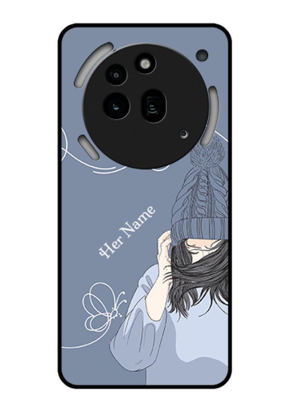 Nothing Phone 3A Pro 5G Custom Glass Phone Case - Girl In Winter Outfit Design