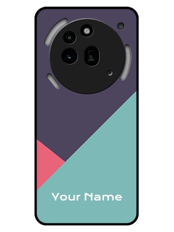 Custom Nothing Phone 3A Pro 5G Custom Glass Phone Case - Tri Color Abstract Design