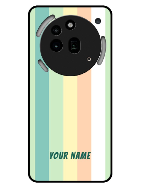 Custom Nothing Phone 3A Pro 5G Custom Glass Phone Case - Multi - Colour Stripes Design