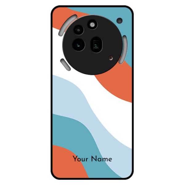 Nothing Phone 3A Pro 5G Custom Glass Phone Case - Coloured Waves Design