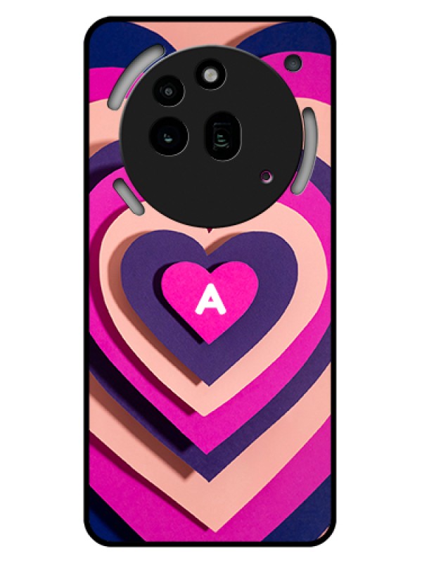 Custom Nothing Phone 3A Pro 5G Custom Glass Phone Case - Cute Heart Pattern Design
