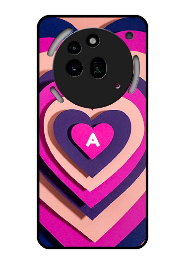Nothing Phone 3A Pro 5G Custom Glass Phone Case - Cute Heart Pattern Design