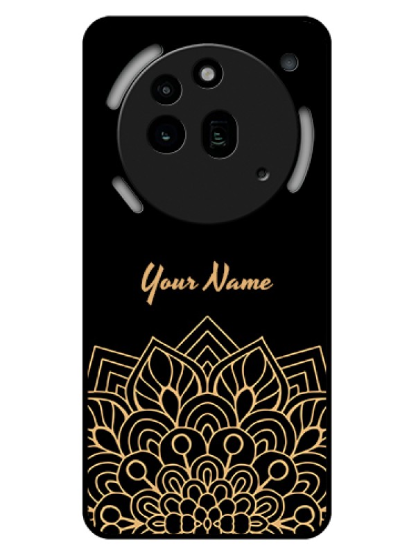 Custom Nothing Phone 3A Pro 5G Custom Glass Phone Case - Golden Mandala Design