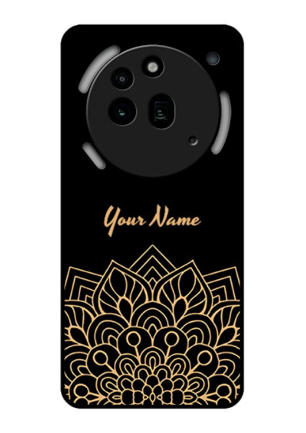 Nothing Phone 3A Pro 5G Custom Glass Phone Case - Golden Mandala Design
