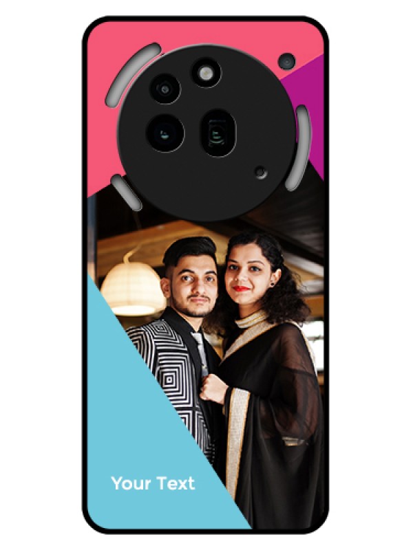 Custom Nothing Phone 3A Pro 5G Custom Glass Phone Case - Stacked Triple Colour Design