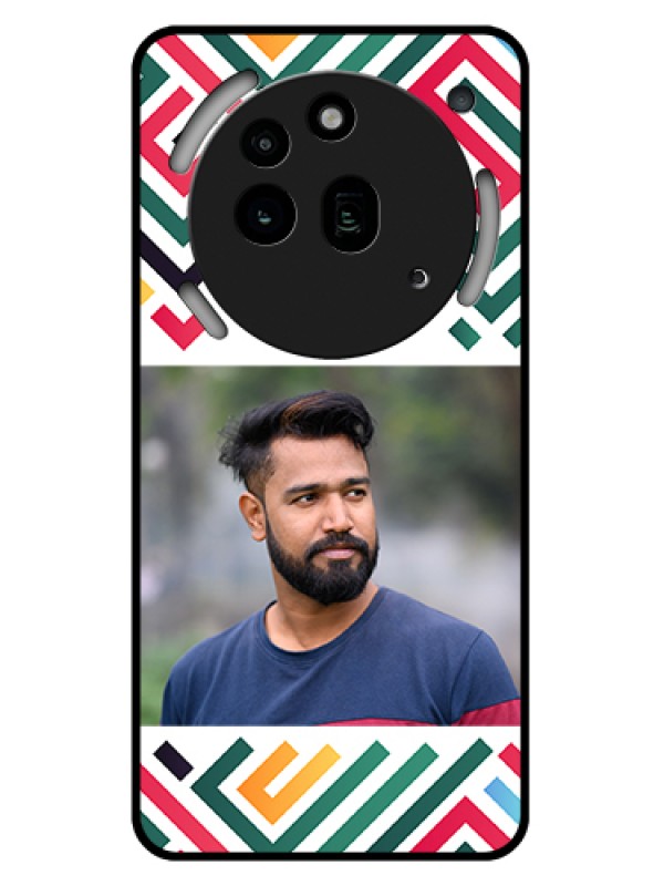 Custom Nothing Phone 3A Pro 5G Custom Glass Phone Case - Colorful Maze Pattern Design