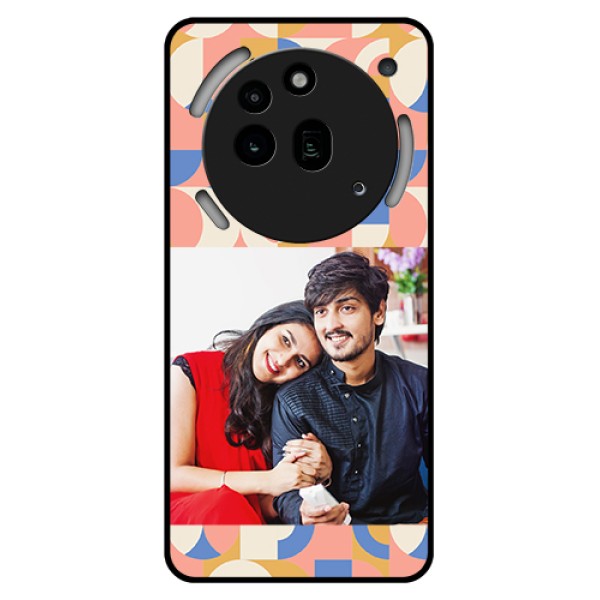 Nothing Phone 3A Pro 5G Custom Glass Phone Case - Semi - Circle Maze Pattern Design Nothing Phone 3A Pro 5G Custom Glass Phone Case - Semi - Circle Maze Pattern Design