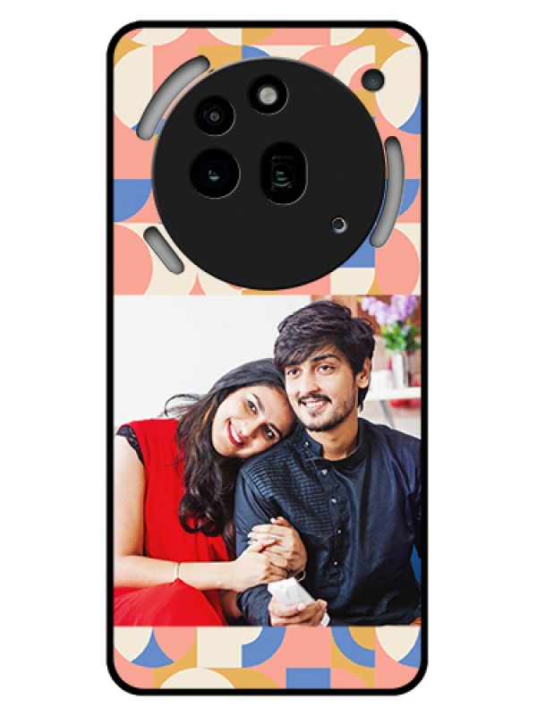 Custom Nothing Phone 3A Pro 5G Custom Glass Phone Case - Semi - Circle Maze Pattern Design