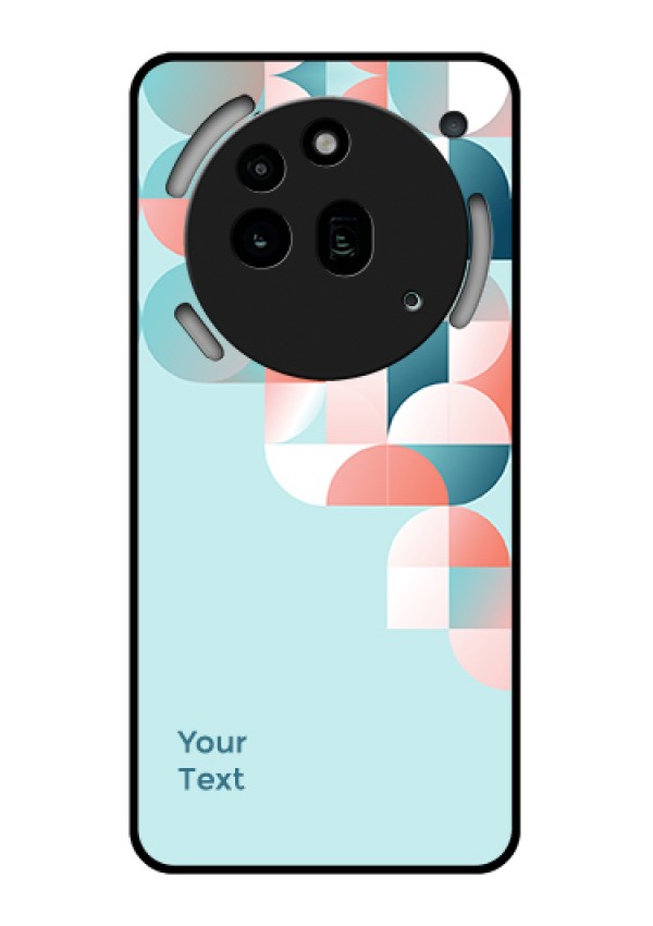 Nothing Phone 3A Pro 5G Custom Glass Phone Case - Stylish Semi - Circle Pattern Design