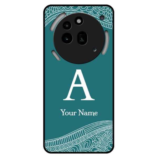 Nothing Phone 3A Pro 5G Custom Glass Phone Case - Line Art Pattern With Custom Name Design Nothing Phone 3A Pro 5G Custom Glass Phone Case - Line Art Pattern With Custom Name Design