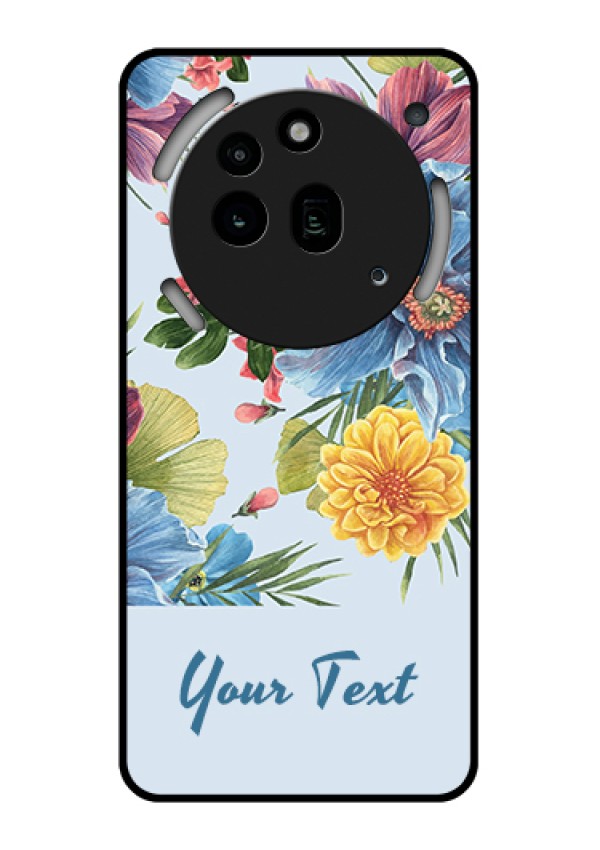 Nothing Phone 3A Pro 5G Custom Glass Phone Case - Stunning Watercolored Flowers Painting Design