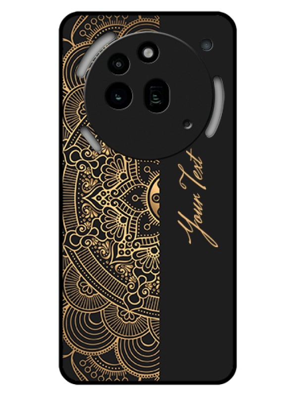 Custom Nothing Phone 3A Pro 5G Custom Glass Phone Case - Mandala Art With Custom Text Design