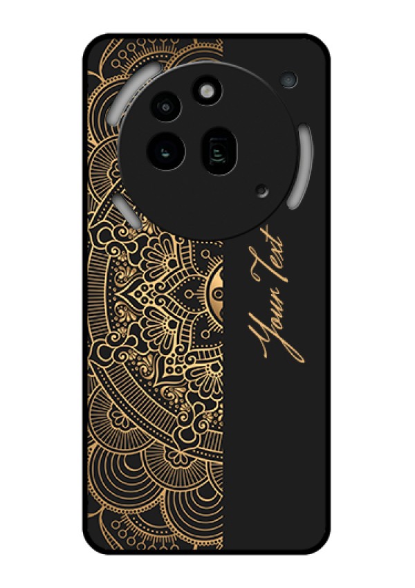 Nothing Phone 3A Pro 5G Custom Glass Phone Case - Mandala Art With Custom Text Design