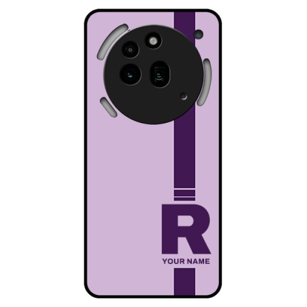 Nothing Phone 3A Pro 5G Custom Glass Phone Case - Simple Dual Tone Stripe With Name Design Nothing Phone 3A Pro 5G Custom Glass Phone Case - Simple Dual Tone Stripe With Name Design