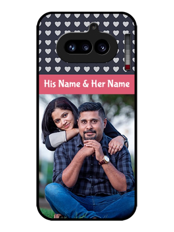 Custom Nothing Phone 4A 5G Custom Glass Phone Case - Love Symbols Design