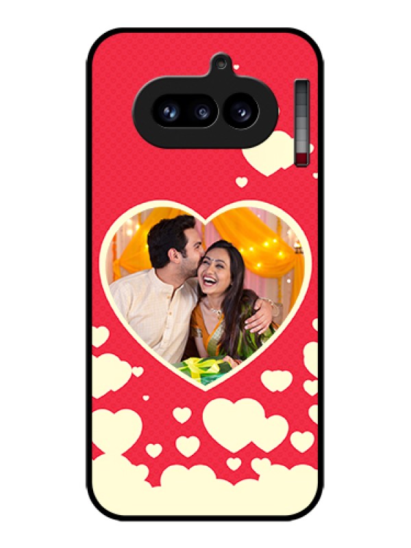 Custom Nothing Phone 4A 5G Custom Glass Phone Case - Love Symbols Phone Cover Design