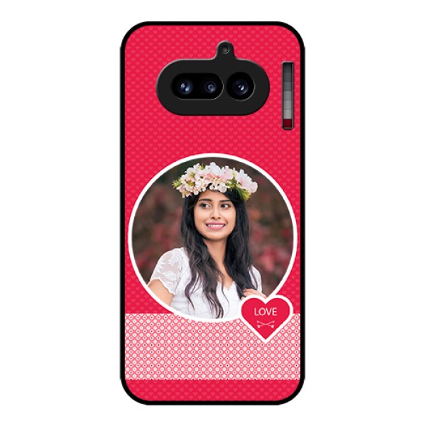 Nothing Phone 4A 5G Custom Glass Phone Case - Pink Color Pattern Design Nothing Phone 4A 5G Custom Glass Phone Case - Pink Color Pattern Design