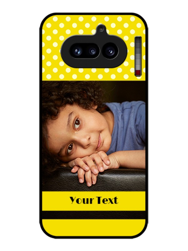 Custom Nothing Phone 4A 5G Custom Glass Phone Case - Bright Yellow Case Design